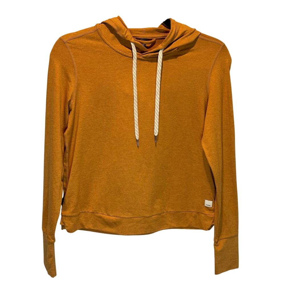 Vuori Women's Halo Essential Gold Pullover Long Sleeve Hoodie - size XS